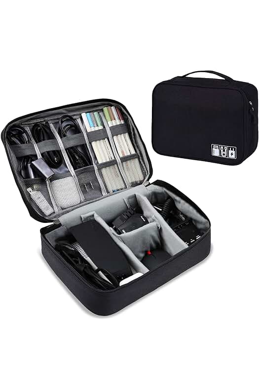 Bolsa organizadora de cables para viaje: mantén tus accesorios electrónicos ordenados y protegidos