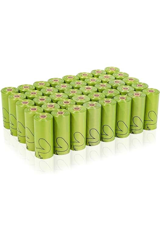Bolsas Ecológicas para Recoger Excrementos de Mascotas - Paquete de 600 unidades.