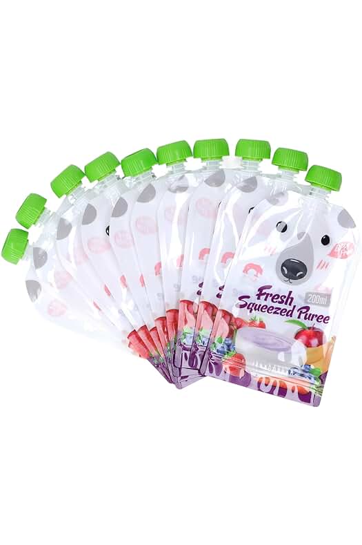 Bolsas Reutilizables para Alimentos de Bebé: Prácticas y Sostenibles para Alimentación Saludable.