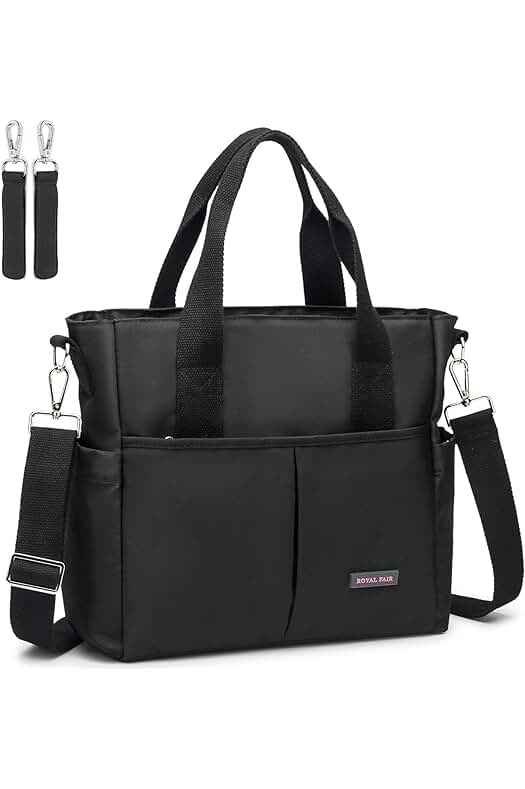 Bolso cambiador multifuncional con bolsa isotérmica y gancho para cochecito - ROYALFAIR