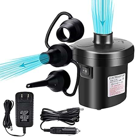 Bomba de Aire Eléctrica para Inflar y Desinflar con 3 Accesorios