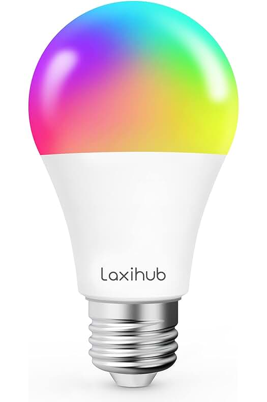 Bombilla inteligente regulable Led E27 RGB compatible con Alexa y Google Home, 1PC