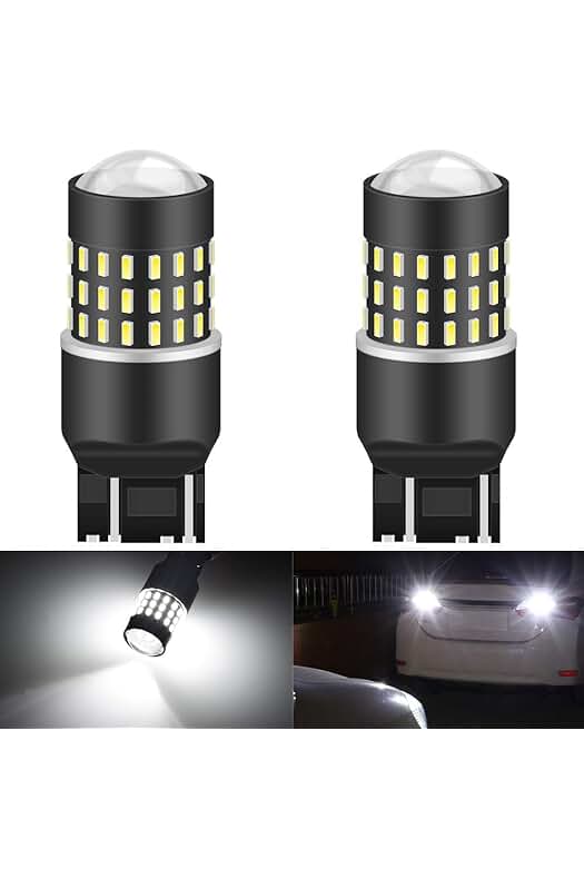 Bombilla LED 7443 de alta potencia y bajo consumo de energía (paquete de 2)