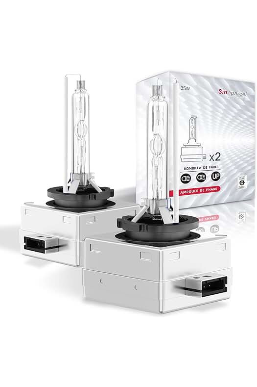 Bombillas de faros Xenón HID - Potencia y durabilidad - Paquete de 2 unidades - 6000K 35W