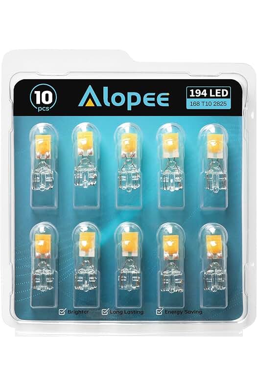 Bombillas LED blanco cálido de alta calidad para luces interiores y matrícula - Paquete de 10
