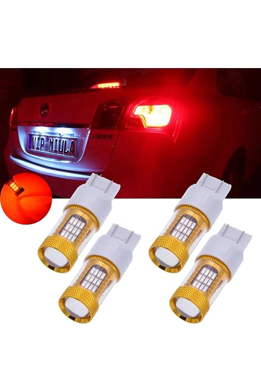 Bombillas LED de luz de freno de alta potencia para automóviles - Paquete de 4