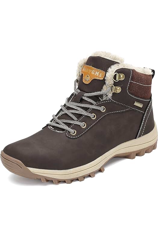 Botas de Nieve Impermeables para Senderismo y Trekking con Forro de Piel.