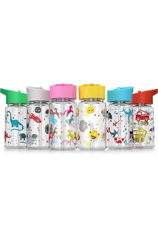Botella de Agua para Niños Be-Active - 450ml Sin Fugas - Sin BPA - Reutilizable.