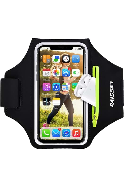 Brazalete Deportivo con Soporte para Airpods: Móvil y Accesorios en un Solo Lugar.