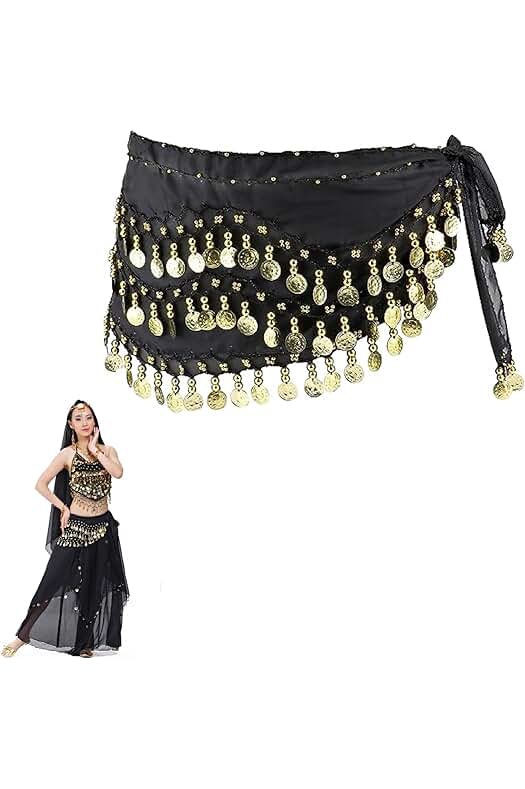 Bufanda de Cadera para Danza del Vientre - Accesorio Esencial para Tus Movimientos de Baile.