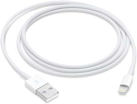 Cable de carga y sincronización Apple Lightning a USB (1 m) - Alta velocidad y durabilidad.