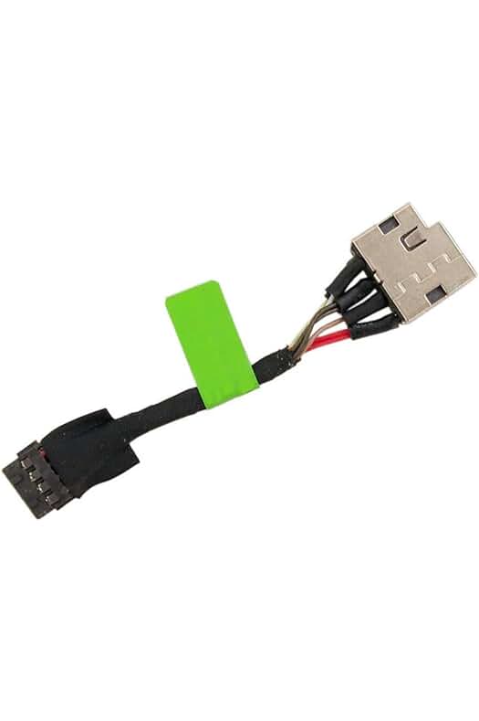 Cable de repuesto flexible para el puerto de alimentación Jack DC - Compatible con HP Pavilion