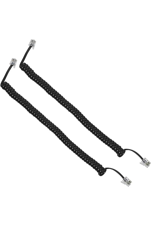 Cable telefónico en espiral: la solución perfecta para mantener tus cables organizados.