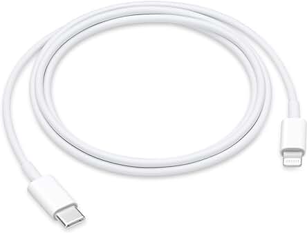 Cable USB-C a Lightning de Apple (1 m): carga y sincronización rápida para tus dispositivos.