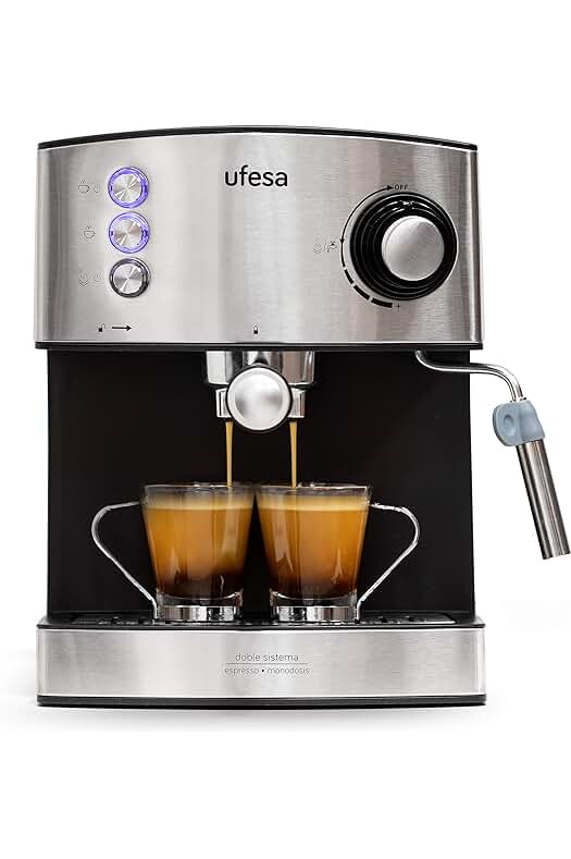 Cafetera Expresso Ufesa CE7240 - La mejor opción para disfrutar de un café perfecto en casa.