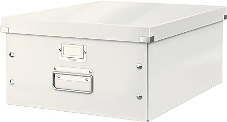 Caja de Almacenaje A3 Blanco - Práctica solución de almacenamiento para documentos y objetos de tamaño A3.