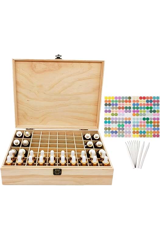 Caja de Almacenaje de Aceites Esenciales y Aromaterapia: Organizador para tus Preciados Aromas.