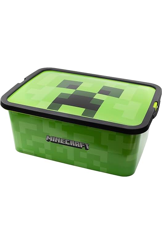 Caja de almacenaje Minecraft: Stor Caja de almacenamiento con cierre de click de 13 litros.