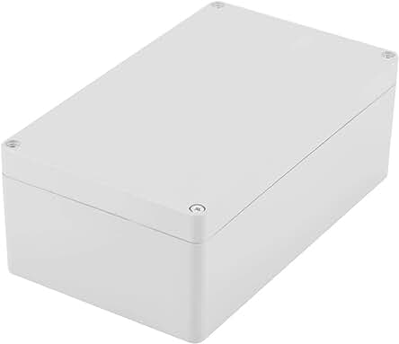 Caja de conexiones eléctricas impermeable para uso en exteriores de alta resistencia.