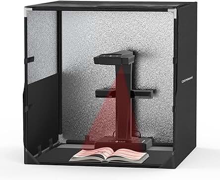 Caja de Estudio Plegable Portátil para Escáner de Documentos y Libros CZUR de 60x60x60cm