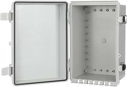 Caja eléctrica impermeable para instalaciones eléctricas en exteriores.