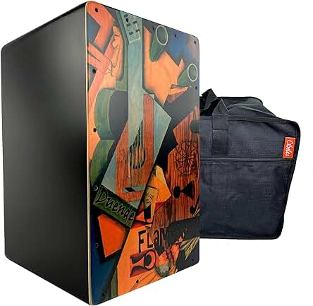 Cajon Flamenco Exclusivo con Funda de Mochila Incluida - Edición Limitada