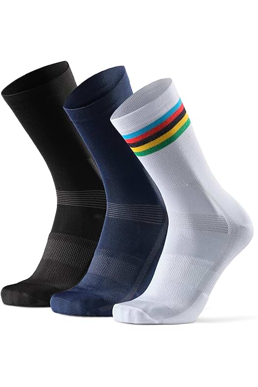 Calcetines de Ciclismo Acolchados de Alta Calidad para Hombres y Mujeres - Pack de 3