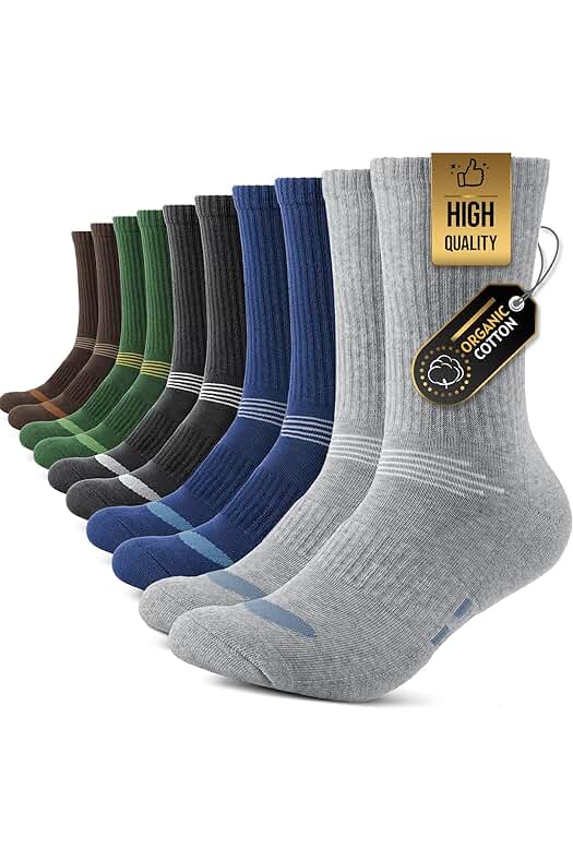 Calcetines térmicos unisex de invierno, ligeros, transpirables y coloridos - Pack de 5 pares.