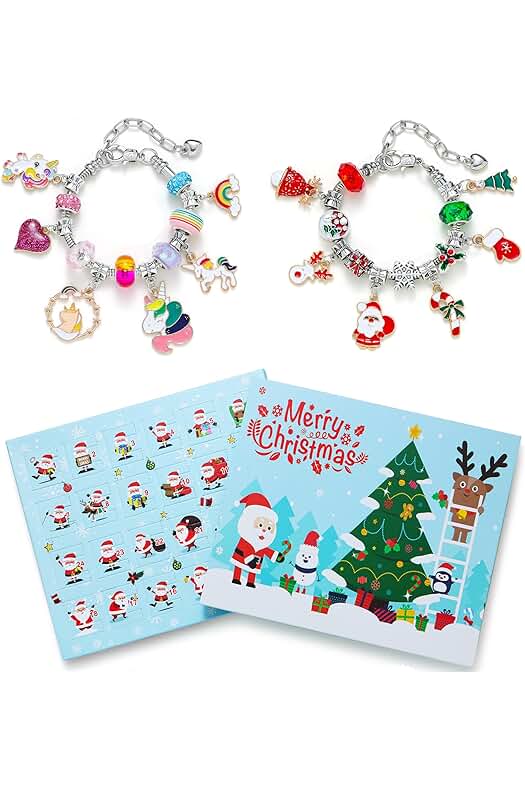 Calendario de Adviento Navideño con Joyería DIY y Sorpresas Diarias