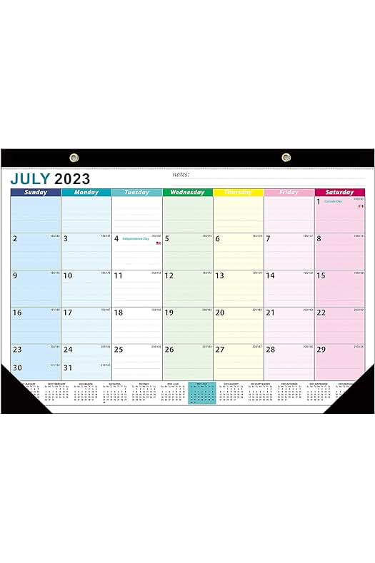 Calendario de pared 2023-2024: Planificador familiar de 18 meses con calcomanías, 17x12 pulgadas (multicolor)
