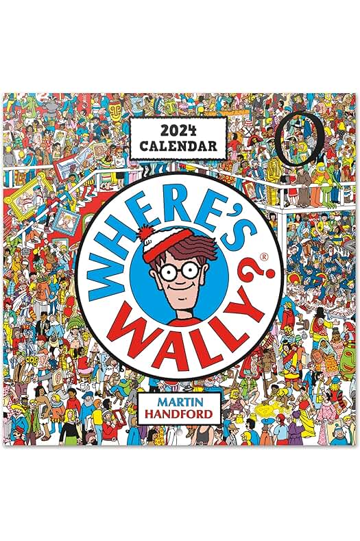 Calendario Wally 2024 - Encuentra a Wally en este divertido calendario de pared.