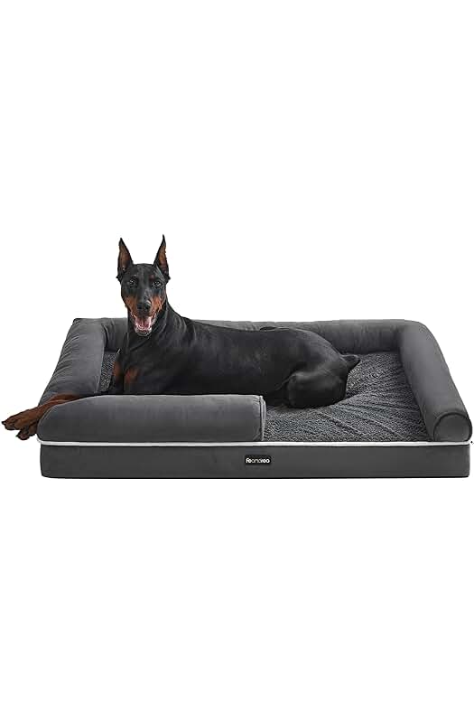 Cama ortopédica para perros con funda lavable y bordes elevados - ¡Descanso cómodo y seguro!