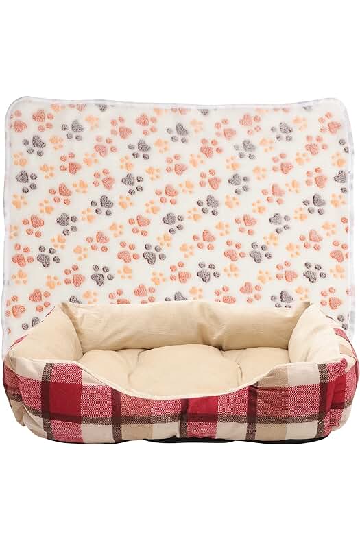 Cama para mascotas acogedora y cómoda para perros y gatos de tamaño mediano.