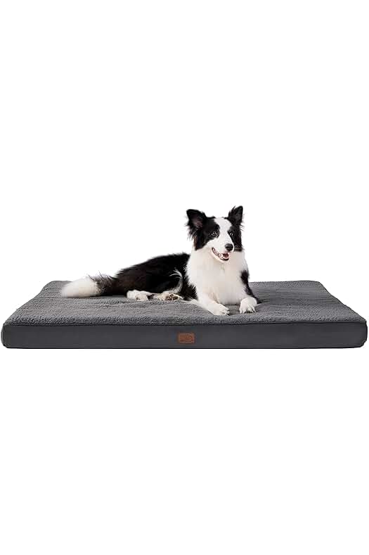 Cama para perro XL ortopédica - Colchón lavable con espuma de caja de huevos.