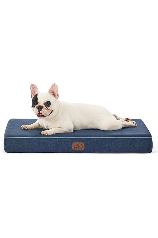 Cama Perro Ortopédica - Cama de Espuma Viscoelástica para Perros Medianos, Lavable y Impermeable.