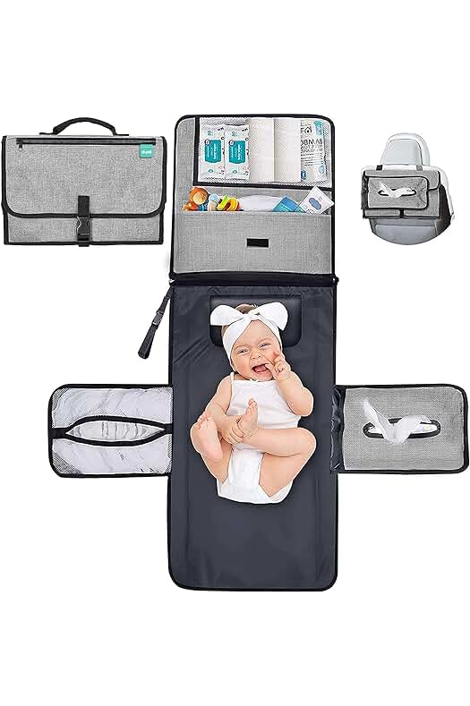Cambiador de pañales portátil: práctico y versátil para padres en movimiento.