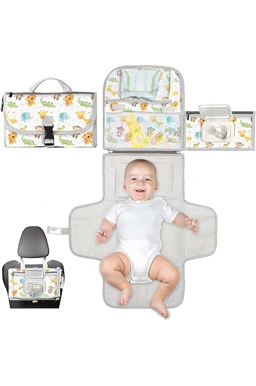 Cambiador portátil para bebé - Práctico y versátil cambiador plegable para llevar a todas partes.