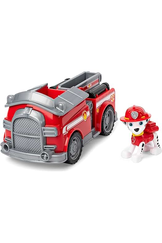 Camión de Bomberos Patrulla Canina con Figura Marshall - Juguete para Niños de 3 Años.
