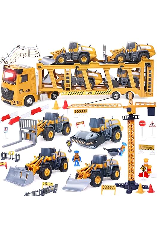 Camión Grúa Juguete para Niños: Divertido juguete de construcción para regalar a niños de 3 a 7 años.