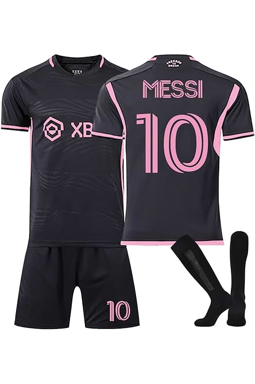 Camiseta de fútbol del FC Barcelona/Miami No.10 - Equipación completa para niños y adultos.