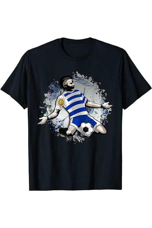 Camiseta de Fútbol Uruguayo para Apasionados del Fútbol - Orgullo Celeste