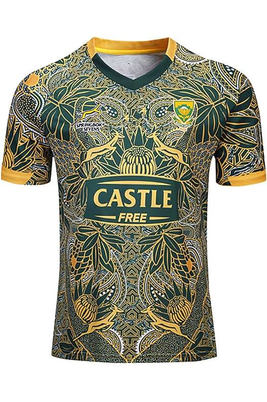 Camiseta de rugby Sudáfrica - Ropa deportiva de calidad para hombres, ajuste regular.