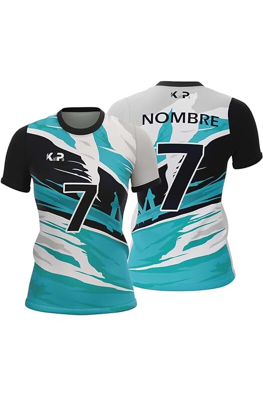 Camiseta personalizada de voleibol: diseña con tu nombre, número y colores favoritos.