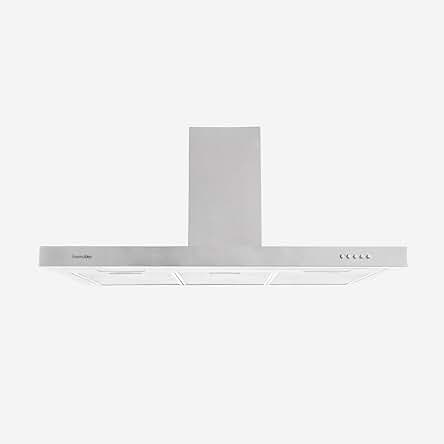 Campana Extractora de Humos de Acero Inoxidable con Potencia de 500 m³/h | 90 cm de Pared