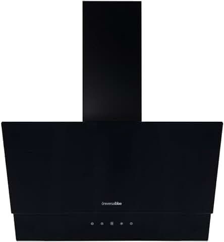Campana Extractora Decorativa UniversalBlue | Potencia 550 m³/h | Cristal Negro | 60cm
