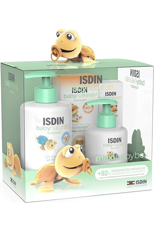 Canastilla Baby Naturals: Gel Champú, Loción Corporal, Pomada Pañal y Reparador Perioral.