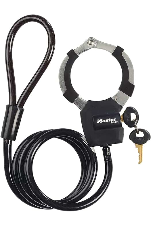Candado de seguridad resistente para bicicletas, patinetes, carros y equipo deportivo - MASTER LOCK.