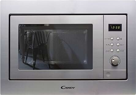 Candy MIC201EX - Microondas Integrable con Grill de Acero Inoxidable Antihuellas
