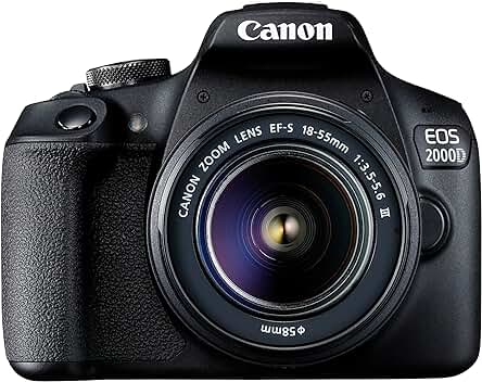 Canon EOS 2000D: La cámara digital perfecta para capturar momentos inolvidables en alta calidad.