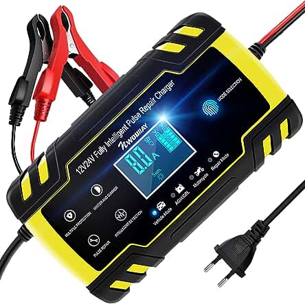 Cargador de Batería Inteligente para Vehículos con Protecciones Múltiples